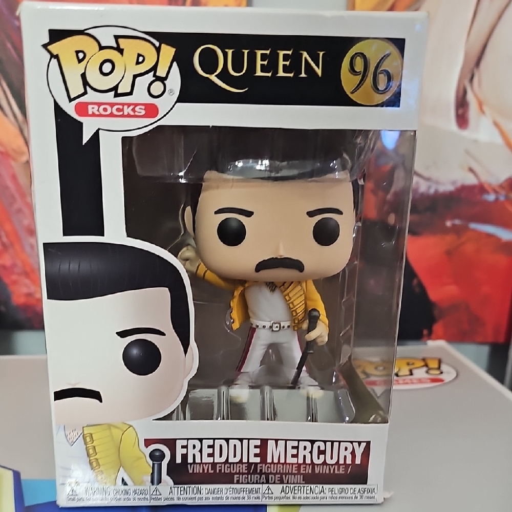 Funko Pop Queen Figure with Yellow Jacket